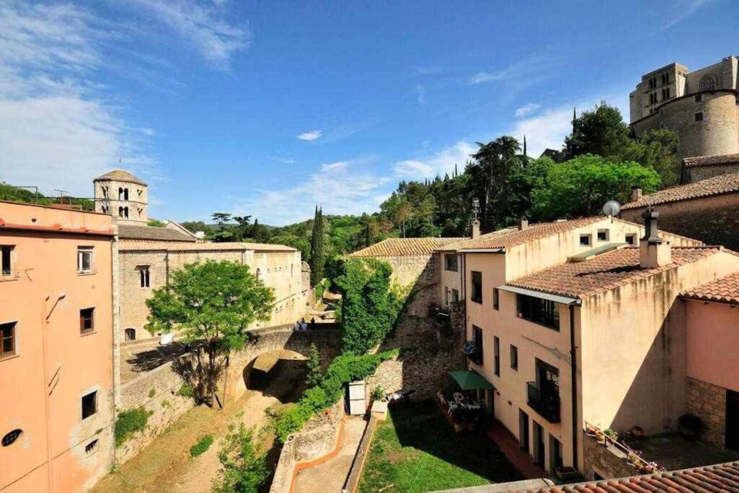 Estupendo apartamento con vistas bonitas y Airecon Gerona Exterior foto